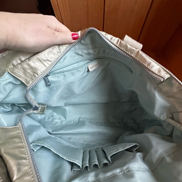 Kipling Metallic Gold Tote Bag - Picture 6 of 14